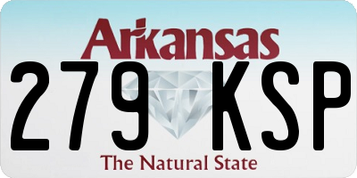 AR license plate 279KSP