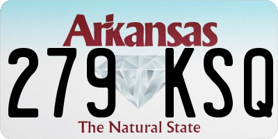 AR license plate 279KSQ