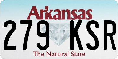 AR license plate 279KSR