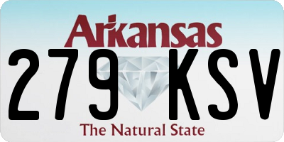 AR license plate 279KSV