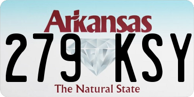 AR license plate 279KSY
