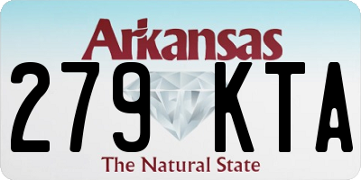 AR license plate 279KTA