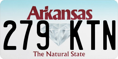 AR license plate 279KTN