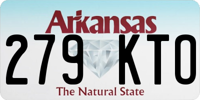 AR license plate 279KTO