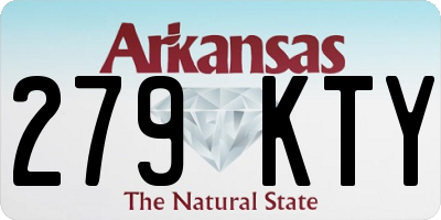 AR license plate 279KTY