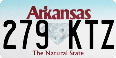 AR license plate 279KTZ