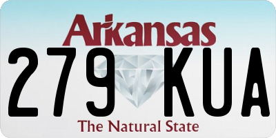 AR license plate 279KUA