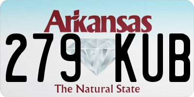 AR license plate 279KUB