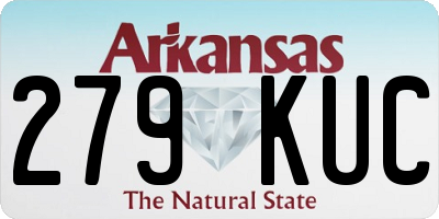 AR license plate 279KUC