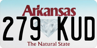AR license plate 279KUD