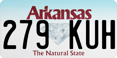 AR license plate 279KUH