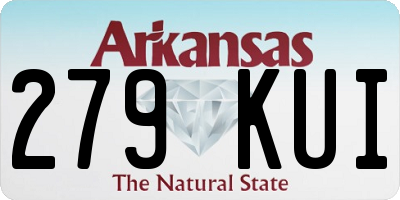 AR license plate 279KUI