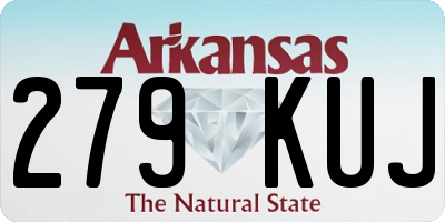 AR license plate 279KUJ