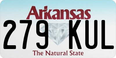 AR license plate 279KUL