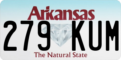 AR license plate 279KUM