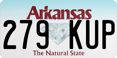 AR license plate 279KUP