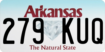 AR license plate 279KUQ