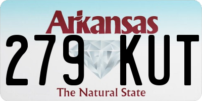 AR license plate 279KUT