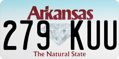 AR license plate 279KUU