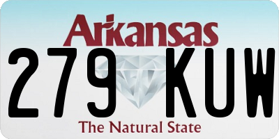 AR license plate 279KUW