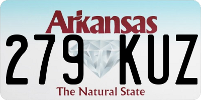 AR license plate 279KUZ