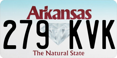 AR license plate 279KVK