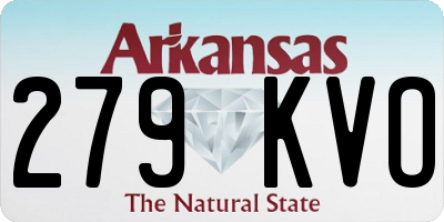 AR license plate 279KVO
