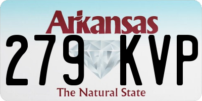 AR license plate 279KVP