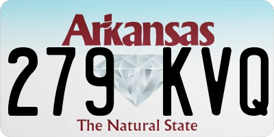 AR license plate 279KVQ