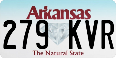 AR license plate 279KVR