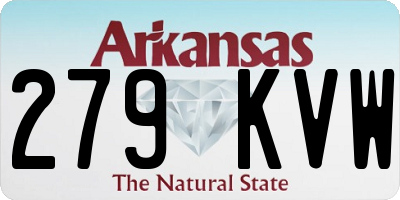 AR license plate 279KVW