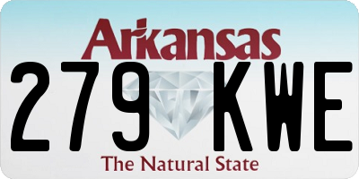 AR license plate 279KWE