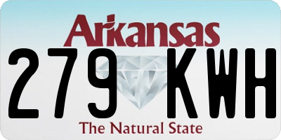 AR license plate 279KWH