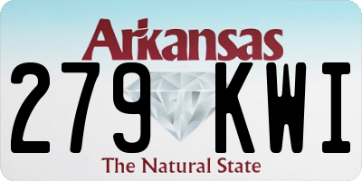 AR license plate 279KWI