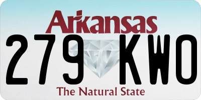 AR license plate 279KWO
