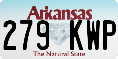 AR license plate 279KWP