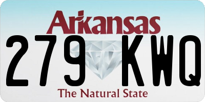 AR license plate 279KWQ