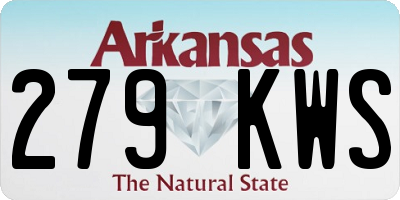 AR license plate 279KWS
