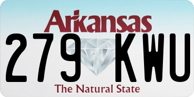 AR license plate 279KWU