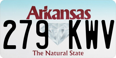 AR license plate 279KWV