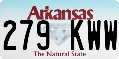 AR license plate 279KWW