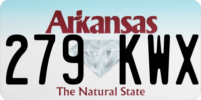 AR license plate 279KWX