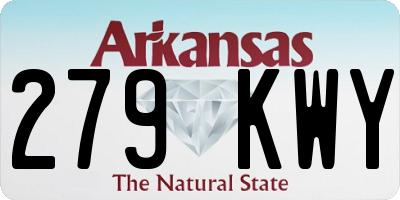AR license plate 279KWY