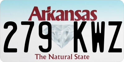 AR license plate 279KWZ