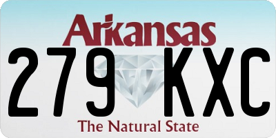 AR license plate 279KXC