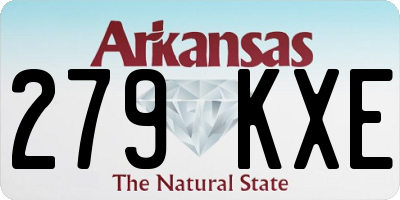 AR license plate 279KXE