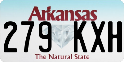 AR license plate 279KXH