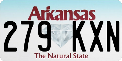 AR license plate 279KXN
