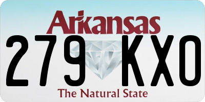 AR license plate 279KXO