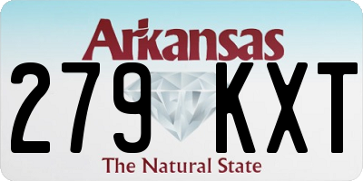 AR license plate 279KXT